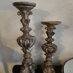 HOME INTERIOR PAR DE CANDELEROS