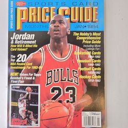 Michael Jordan Sports Card Price Guide Monthly Jan. 1994 Uncut Cards Jordan