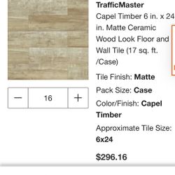 16 Boxes Of Tile For $25