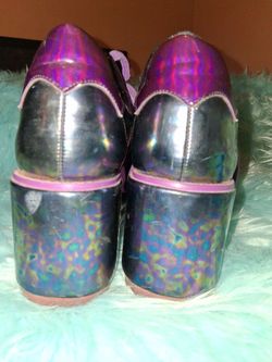 YRU purple platform shoe size 9