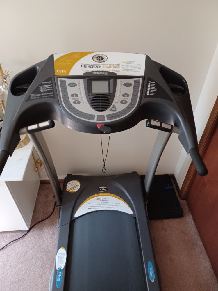 2 Great Fitness Equipments For Home Or Office Gym - Horizon  Fitness Treadmill and Abdominal Crunch Coaster Machine