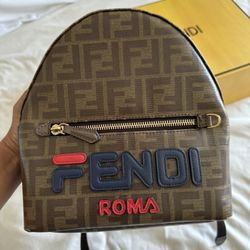 Fendiroma Mini Backpack Brown 