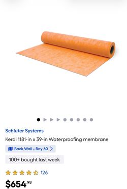 Kerdi waterproof membrane