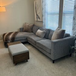 Sectional Gray Couch (L Shaped)