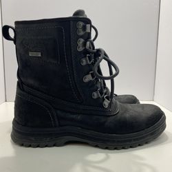 Rockport XCS Hydro-Shield Waterproof Black Leather Winter Boots, size 7.5, Mens