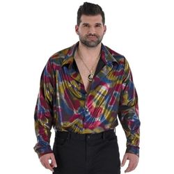 Disco, Button-Up Shirt (Men's Plus 2XL) Halloween Costume