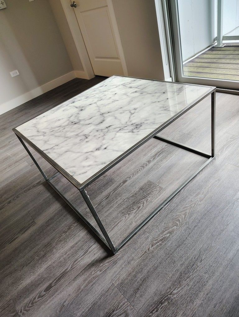 Faux Marble Coffee Table