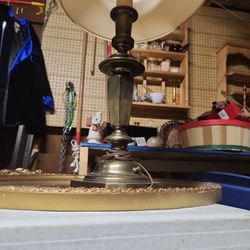 Antique Very Heavy Brass Lamp
