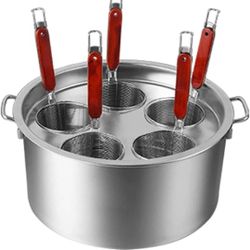 Pasta Cooker with Strainer,Stainless Steel Pasta Cooker Insert Set,