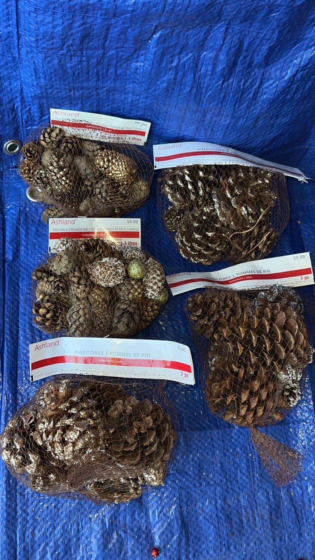 3 Separate Sets Available Of Pine Cones 