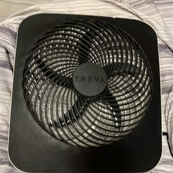O2Cool Treva 10" Battery Operated Portable Fin Fan with AC Adapter