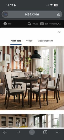 Extendable wood dining table set