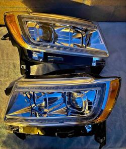 11-13 Jeep Grand Cherokee LED DRL Projector Headlights Luces Calaveras Micas Faros Faroles Headlamps