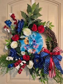 Statue of Liberty 4th of July wreath