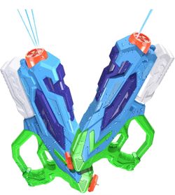 2 PCS Water Gun for Kids, Super Squirt Guns Water Soaker Blaster - 4 Shooting Modes Switch - 26 Ft Long Shooting Range - Quick Refill - Summer Water T