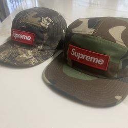 AUTHENTIC Supreme Camo Camp Cap Hats 