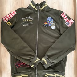 Reason Brand  Flying Sharks Bomber Jacket - Large