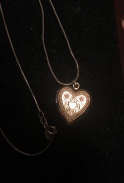 Sterling vermeil locket