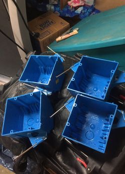 Four double receptical boxes