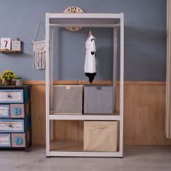 #A74-Heavy Duty Clothing Garment Rack - White