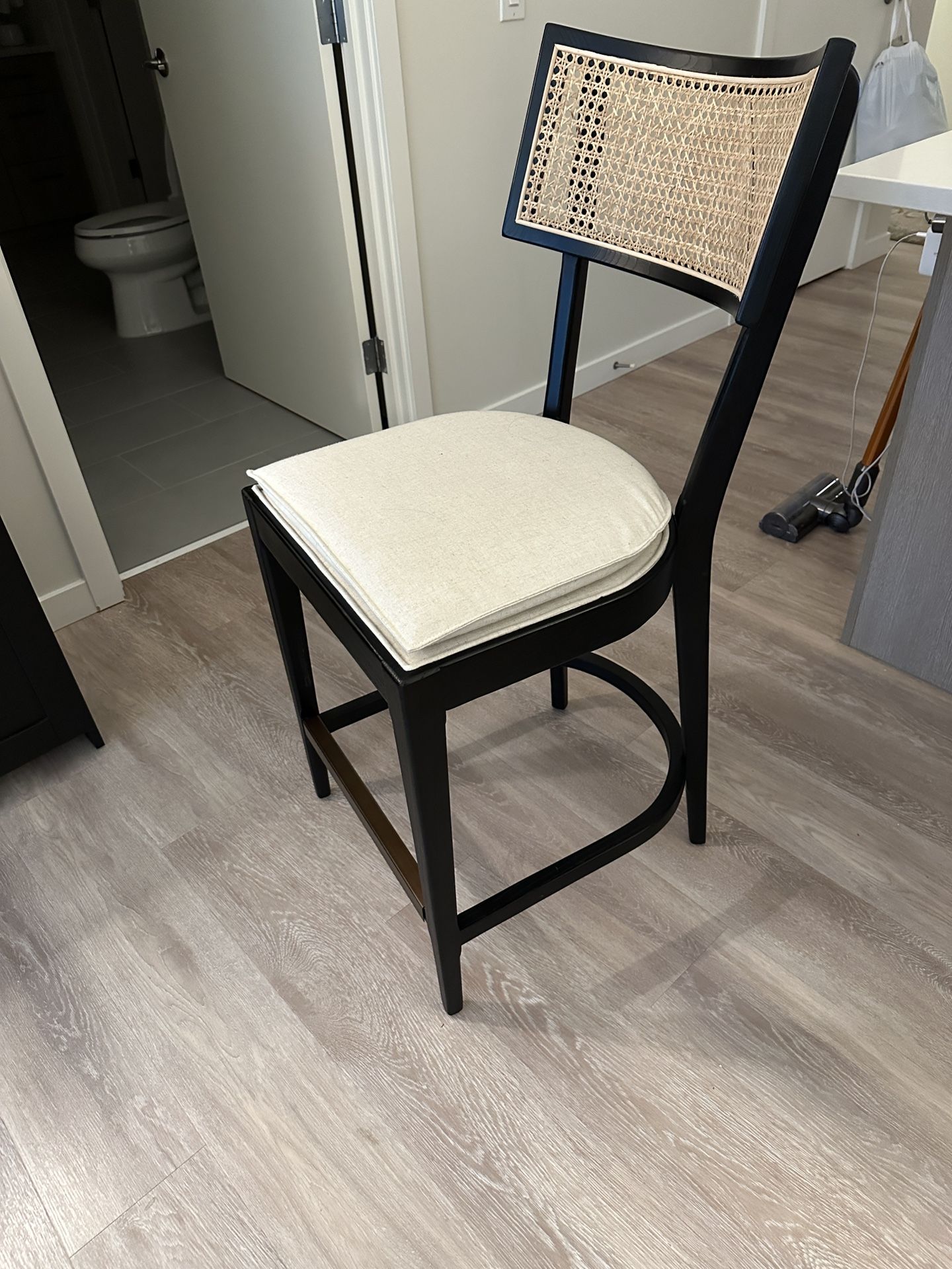 Pottery Barn Lisby Cane Counter Stool / Bar Stool x 2