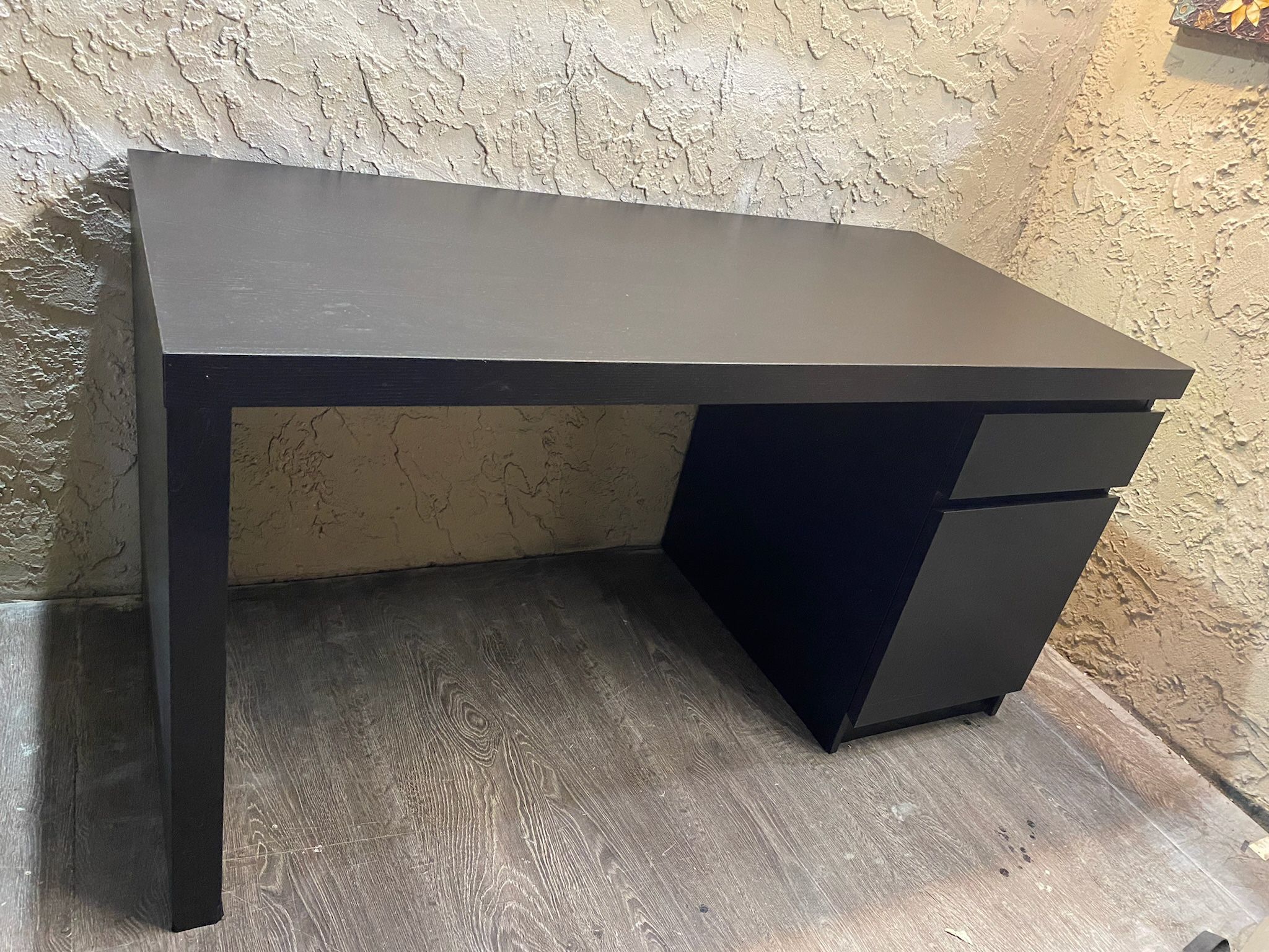 IKEA Malm Black Brown Desk - Delivery Available for an Additional Fee - See My Other Items 😀