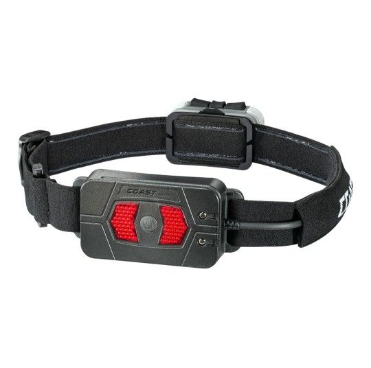 COAST RL27R Rechargeable Plus Rear Loading 1000 Lumens Tri-Color LED Headlamp