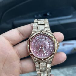 Women’s Michael Kors Rose Good Diamond Studded Watch