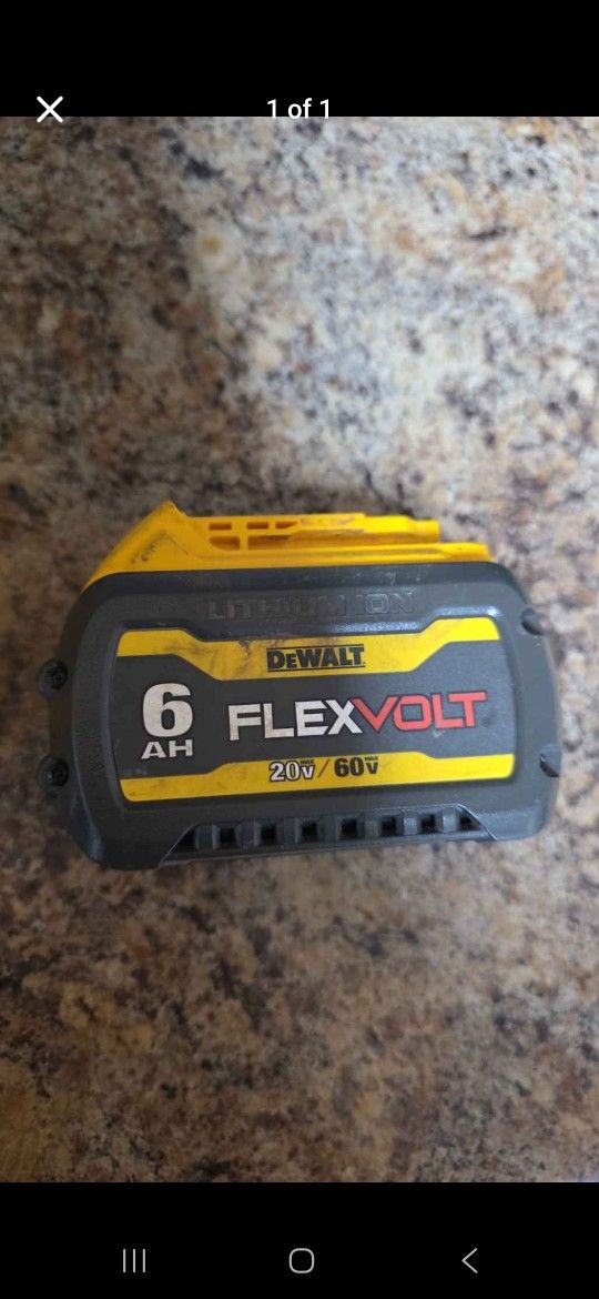 DEWALT 6AH FLEXVOLT
