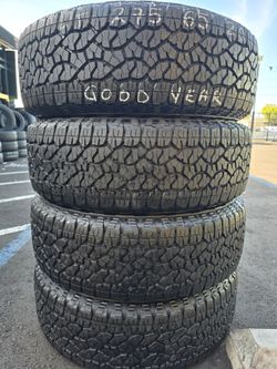 4 USED TIRES LT 275/65R20 DOT 26 GOOD YEAR WRANGLER trail runner AT  All 4 Installed $680