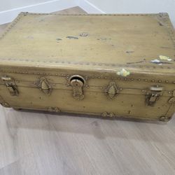 Vintage Suitcase On Wheels 