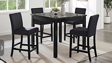 Lennon black on black dining Set!