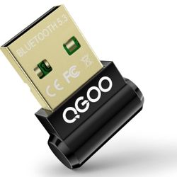 USB Bluetooth 5.3 Adapter for Desktop PC, Really Plug & Play Mini Bluetooth EDR Dongle Receiver & Transmitter for Laptop Computer Headphones Keyboard 
