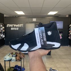 Jordan 14 Black White Size 10 Available In Store!