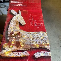 New 3ft Polar Wishes LED Lying Deer