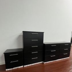 Dresser, Chest And 1 Nightstand - Cómoda, Gavetero Y 1 Mesita De Noche 