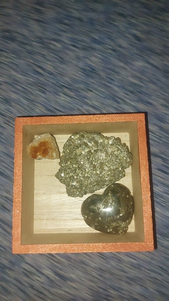 Pyrite/citrine Crystals