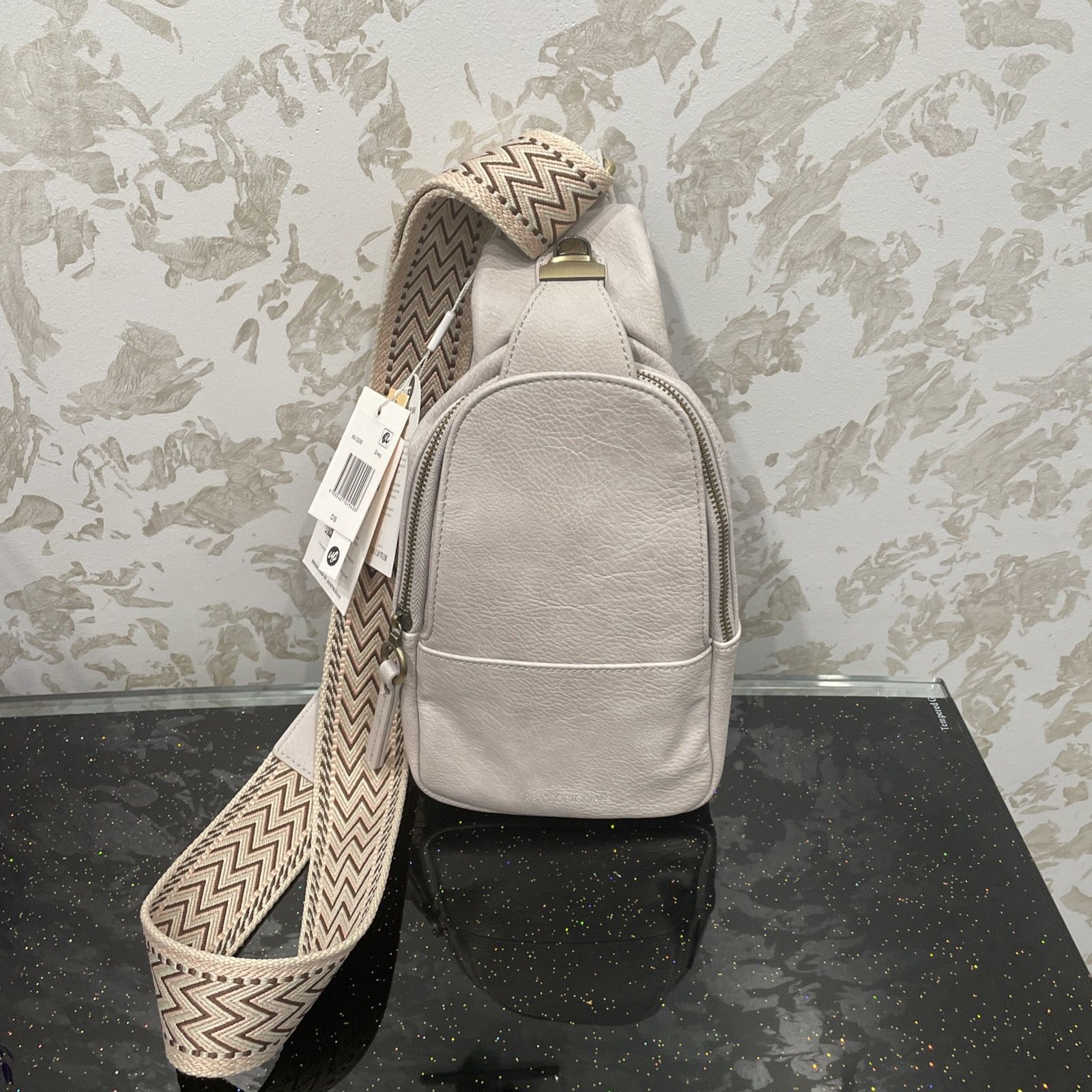 Brand New Urban Originals Sling Bag Gray Handmade In Australia