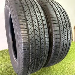 T817  235 65 18 106T  Firestone  All Season  2 Used Tires 90% Life 