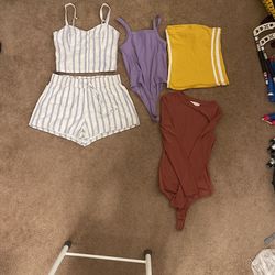 Abercrombie & Fitch 2 Piece Set, Nordstrom Bodysuit, Elodie Bodysuit, Express Tube Top