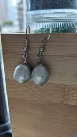 Handmade Pearl Earrings 12.mm