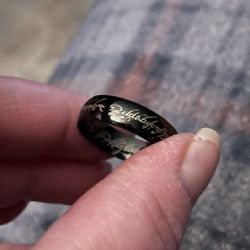 Cool Black Lord Of The Rings Ring 
