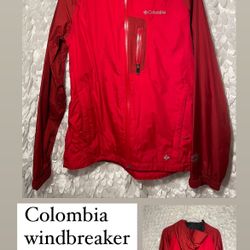 Red Colombia Windbreaker 