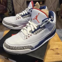 Jordan 3 OG White / W BLUE