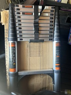 Aluminum Telescoping Ladder - 10.5 FT, Portable Collapsible Extension Ladder with Locking Mechanism, Heavy Duty 330lbs Capacity