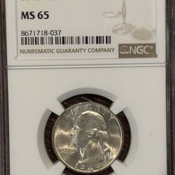 1949 Washington Quarter MS65 (NGC)