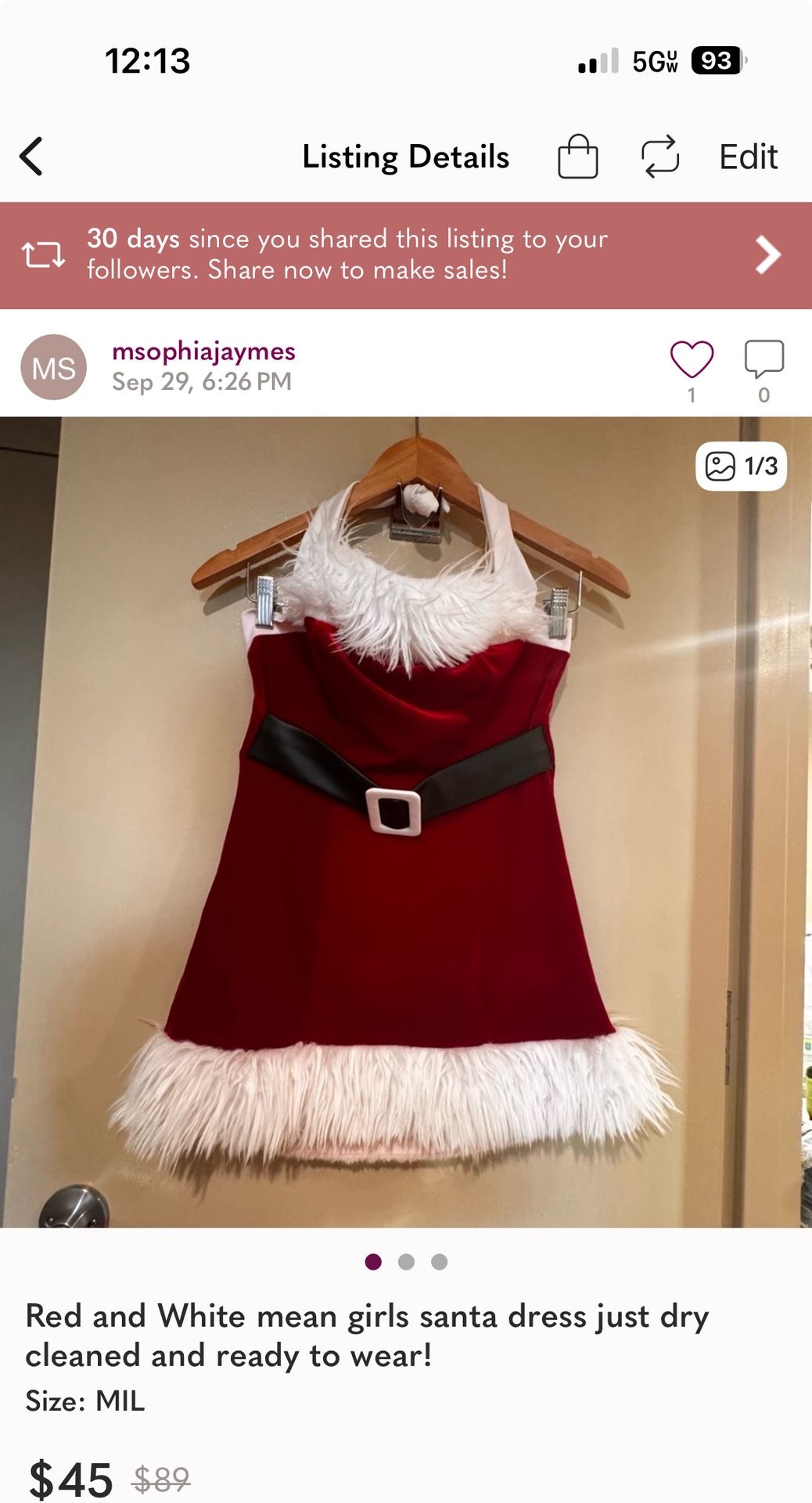 Women’s Mean Girls Santa Costume