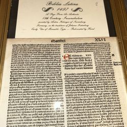 RARE 1497 AUTHENTICATED BIBLICAL LEAF INTRODUCING CHRISTIANITY PRINTED BY A. KOBERGER