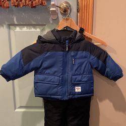OshKosh Boys Winter Coat & Snowpants- Size 12 Months 