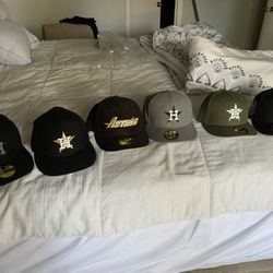 astros fitted caps size 7 